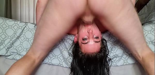  upside down b. vomit facefuck | puking deepthroat